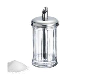 Westmark Sucrier, Capacité : 300 ml, Verre/Acier Inoxydable, New York, Argent/Transparent, 65242260