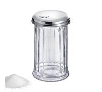Westmark Sucrier Doseur, Capacité : 300 ml, Verre/Acier Inoxydable, New York, Argent/Transparent, 65202260