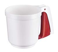 Westmark Tamis à Farine et Sucre en Poudre, Avec Poignée, Plastique, Blanc/Rouge, 32142270