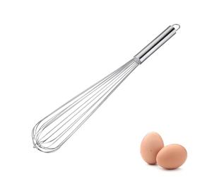 Westmark Whisk Pro - Fouet robuste en acier inoxydable pour œufs, pâte et sauces - Fouet pratique pour fouetter, remuer et mélanger - Argent, 48 cm