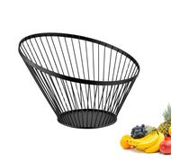 Westmark Wire Basket Vista - Corbeille à Fruits et Corbeille à Pain au Design Élégant - Corbeille en Métal Noir pour Fruits, Légumes, Pain et Petits Pains, 30 cm