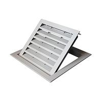 WESTUX Grille De Ventilation, Couvercle De Filet De Ventilation en Alliage D'aluminium Volet De L'unité Extérieure De Climatisation (Color : Style B (Hole Opening 450x450 mm))