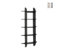 Westwood Bizzotto Étagère murale 5 étagères en bois de manguier - Noir
