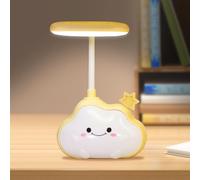 Wetry Lampe de Bureau Enfant Nuage, Étoile Jaune