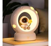 Wetry Veilleuse Enfant Rechargeable, Astronaute | 3 Intensité Réglable, Lampe Nuit Bébé, Lampe Chevet Chambre Nouveau né, Cadeau Naissance Garçons