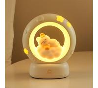 Wetry Veilleuse Enfant Rechargeable, Chat | 3 Intensité Réglable, Lampe de Chevet Petit, Lampe de Nuit Bebe Nomade, Cadeau Nouveau né