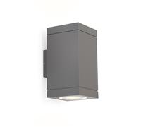 Wever & Ducré Tube Carré Outdoor Wall 2.0 PAR16 Fassadenleuchte, gris