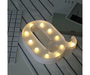 Wewoo Guirlande Lumineuse Alphabet Q Blanc Chaud