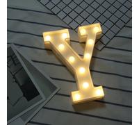 Wewoo Guirlande lumineuse LED lettre Y - Blanc