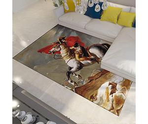 Wewoo Home Personnages historiques Tapis de Sol, Zone Tapis Souples Chambre Salon, Tapis de Sol, Tapis antidérapants, Napoléon Portrait Peinture Tapis 90x150cm