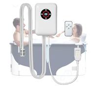 Weyot Chauffe-Eau pour Baignoire et Seau Pliables, contrôle de température Constant de 30 à 43 °C, Thermostat réglable et Multiples Fonctions de sécurité, pour Les Amateurs de Bain
