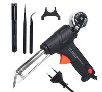 Weytoll Kit de soudeur 60W machine à souder électrique avec câble avec fil de soudure Ensemble de machine de soudage à une main pour le soudage de circuits imprimés Entretien électrique Ordinateur et