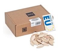 WFix Chevilles plates taille 20 | 1000 pièces | Chevilles en hêtre massif dans un carton robuste | Compatible avec la fraiseuse à cheville & fraiseuse à lamelles | Chevilles en bois comme Lamello