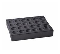 WFix Insert en silicone anthracite L-BOXX 374 G (ancienne version) - Insert en mousse XPE pour 22 cartouches et buses - Durable et résistant aux taches - Fabriqué en Allemagne