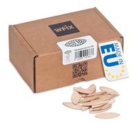 WFix Lamelles d'Assemblage en Hêtre Massif Type Lamello 10 250 pièces Compatible avec Fraise à Chevilles et Fraisage à Lamelles Idéales pour Bricolage et Menuiserie Livrées dans un Carton Robuste