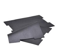 WFix Lot de 2 tapis antidérapants compatibles avec Sortimo & Bosch - Professional L-BOXX 102/136 G4 - Mousse caoutchoutée souple - 418 x 308 x 3 mm - Antidérapant, amortissant les chocs, facile à