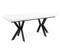 Wfl group table à manger ovale extensible - Blanc