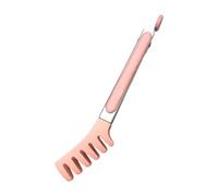 Wfq836 Pince à pâtes en acier inoxydable avec pointes en silicone, pince de service antidérapante pour pâtes, spaghettis, cuisine, pâtisserie, ustensiles de barbecue Wfq836 (25,7 x 5,8 cm)
