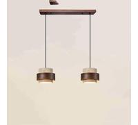 WFRUEDWC Wabi-Sabi Jaune Travertin Pendentif Luminaire Japonais 17CM * 12.5CM Salon E27 Lustres Lampe Suspendue 4 Types Entrée Chambre Salle à Manger Éclairage pour Vitalité Lampe Suspendue en Bois