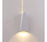 WFZRXFC Applique Murale d'extérieur Noire à Long Triangle Applique Murale simplicité en Aluminium givré Luminaires muraux extérieurs minimalisme Nordique pour Couloir de Mur de Fond de Cour