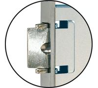 WG serrure à mortaiser 440 RK, WC, gauche, DM 50, acier zingué argenté