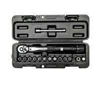 WGB ynamométrique petite 1/4" pour voiture, moto et vélo | Petite boîte à cliquet avec jeu d'embouts 2-24 Nm 15 pièces | Jeu d'outils professionnels avec douilles | WGB