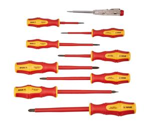 WGB Set de tournevis VDE - 9 pièces DIN ISO 2380, DIN ISO 8764