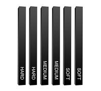 WGBOSMG Lot de 6 carrés noirs pour croquis, ombrage, outil souple et dur pour enfants et adultes, fournitures artistiques pour dessin, croquis, beaux-arts