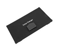 WGFOIP Chargeur de Panneau Solaire Pliable 30W, Charge Rapide, Compact pour les Aventures en Plein Air, Conception Légère, Monocristallin (Noir)