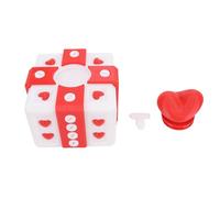 WGFOIP Coffret Cadeau Ennuyeux imprimé en 3D avec Vis, Farce Amusante pour Noël, Anniversaire, Décoration de Bureau, 3,94 Pouces (Rouge Blanc)