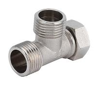 WGFOIP Connecteur en T G1/2, Adaptateur de Joint de Tuyau D'eau en Acier Inoxydable Durable pour Applications de Plomberie et de Drainage, Installation Facile, 1 X unité