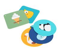WGFOIP Ensemble de Napperons en Silicone, 5 Pièces, Tapis de Table Résistants à la Chaleur, Design de Dessin animé Mignon, pour la Cuisine de la Maison, la Salle à Manger