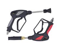 WGFOIP Ensemble de Pistolets de Lavage à Haute Pression, 5000psi, Pistolet à Eau Propre en Mousse pour Voitures, en Acier Inoxydable, 2 Unités (Connecteur de Pointe à Filetage mâle M4x1,5 mm)