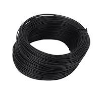 WGFOIP Fil de Fer galvanisé 0,55 Mm, Enduit de PVC, Flexible (Noire) | Matériau robuste, conception pliable, polyvalent pour l\'artisanat, utilisation pour l\'attache de câbles