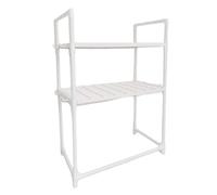 WGFOIP Grille de Four à -Ondes avec stabilité en Acier au Carbone | Conception à 2 niveaux, niveau supérieur de 22 cm pour -ondes, niveau inférieur de 32 cm pour le four, 8 crochets pour