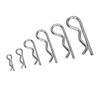 WGFOIP Kit D'assortiment de Clips R, 100 Pièces, épingles à Cheveux Durables en Acier au Carbone, épingles de Retenue pour Camping RV, Entretien de Pelouse M1 M1.2 .5