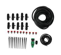WGFOIP Kit de té de Goutteurs Réglables de Tuyau, Système D'irrigation Goutte à Goutte Automatique de 10 M 8/11 avec Supports pour Plantes en Pot de Jardin