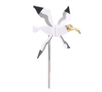 WGFOIP Mouette Jardin Spinner Couleur Blanc Vif Charmant Moulin à Vent Décoration pour Jardin Extérieur 1 unité