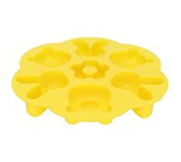 WGFOIP Moule en Silicone Multi-usages en Forme de Dessin animé pour Gâteau, Chocolat, Crème Glacée, Cuisson de Savon - Jaune, 19,9 X 11,8 X 3 Cm