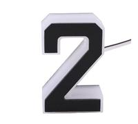 WGFOIP Panneau de Numéro de Maison LED, étanche, Design 6,75 Cm | Plaque lumineuse élégante, idéale pour une utilisation en extérieur, matériau acrylique noir résistant aux intempéries et