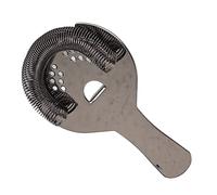 WGFOIP Passoire à Cocktail en Acier Inoxydable, Filtre Fin Antirouille Hawthorne pour Bar à la Maison, avec Crépines de Bar Professionnelles Portables (Noir)