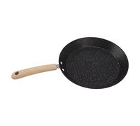 WGFOIP Poêle à Gril Ronde Antiadhésive à Fond Plat pour le Petit Déjeuner, Cuisson de la Viande et du Poisson 42x25cm