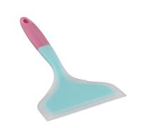 WGFOIP Spatule en Silicone Antiadhésive, Ustensile de Cuisine Résistant à la Chaleur pour la Cuisson du Steak Tamagoyaki 25.5x12cm 1 Pièce (Bleu ciel + poignée rose)