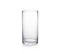 WGV Vase cylindrique, 10,2 x 20,3 cm (l x H), récipient Floral, Centre de Table en Verre pour fête de Mariage, décoration de Bureau à Domicile, Transparent, 1 pièce