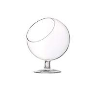 WGV WGVI Clair Slant Cut Bol Vase sur Tige pour Terrarium Vase en Verre, 12,7 cm