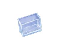 Whakano Lot de 20 capuchons de protection pour pieds de chaise - Pour éviter les rayures sur le sol - Pour sols en bois dur, carrelage et sols stratifiés - Rectangulaires - 20 x 30 mm