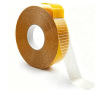 WhaleO Scotch Double Face Transparent, 2,5 CM×25M, Ruban Adhésif Double Face Tissu Super Collant, Multifonctionnel pour Ourlet Facile Sans Couture Rideaux Pantalons Vêtements Fixation Tapis LED Strip