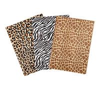 Whaline Lot de 90 feuilles de papier de soie imprimé peau d'animaux, motif léopard, zèbre, girafe, 3 styles de papier cadeau à motifs, enfants, sacs cadeaux 35.6 x 50.8 cm