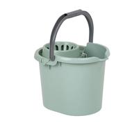 Wham Silver Sage Seau à franges en plastique durable avec filtre amovible 16 l