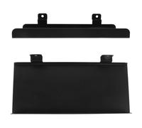 WHAMVOX 2 Pièces Étagère Murale en Métal Noir, Présentoir Suspendu | Surface Lisse Pulvérisée, Bord Étroit, sans Perçage, Charge Lourde, pour Studios et Entrées